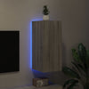 Harmaa tv-seinäkaappi Genutu 30,5x35x70cm (led-valoilla sonoma)