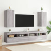 Harmaa tv-seinäkaappi Genutu 30,5x35x70cm (led-valoilla sonoma)