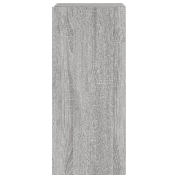 Harmaa tv-seinäkaappi Genutu 30,5x35x70cm (led-valoilla sonoma)