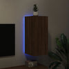 Ruskea tammi tv-seinäkaappi Genutu 30,5x35x70cm (led-valoilla)