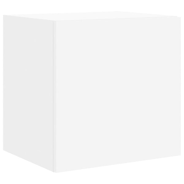 Weißer TV-Wandschrank Genutu 40,5x35x40cm (mit LED-Beleuchtung)