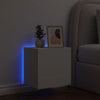 Weißer TV-Wandschrank Genutu 40,5x35x40cm (mit LED-Beleuchtung)