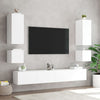 Weißer TV-Wandschrank Genutu 40,5x35x40cm (mit LED-Beleuchtung)