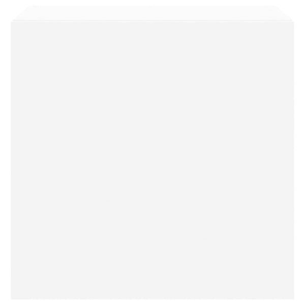 Valkoinen tv-seinäkaapit led-valoilla Genutu 40,5x35x40cm (2 kpl)