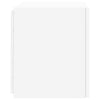 Valkoinen tv-seinäkaapit led-valoilla Genutu 40,5x35x40cm (2 kpl)