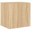 Sonoma-tammi tv-seinäkaapit Genutu 40,5x35x40cm (led-valoilla 2 kpl)