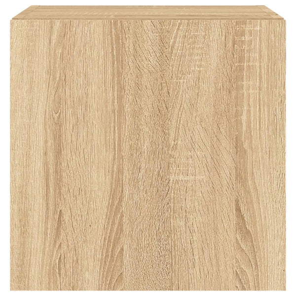 Sonoma-tammi tv-seinäkaapit Genutu 40,5x35x40cm (led-valoilla 2 kpl)