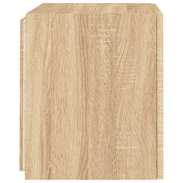Sonoma-tammi tv-seinäkaapit Genutu 40,5x35x40cm (led-valoilla 2 kpl)
