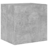 Betoninharmaa tv-seinäkaapit Genutu 40,5x35x40cm (2 kpl led-valoilla)