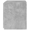 Betoninharmaa tv-seinäkaapit Genutu 40,5x35x40cm (2 kpl led-valoilla)