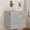 Betoninharmaa tv-seinäkaapit Genutu 40,5x35x40cm (2 kpl led-valoilla)
