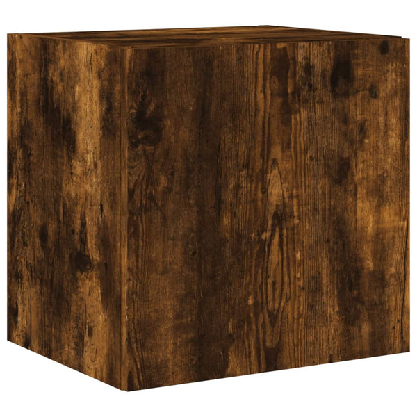 Savutammi tv-seinäkaappi Genutu 40,5x35x40cm (led-valoilla)