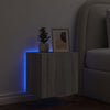 Harmaa tv-seinäkaappi Genutu 40,5x35x40cm (led-valoilla sonoma)