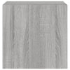 Harmaa tv-seinäkaappi Genutu 40,5x35x40cm (led-valoilla sonoma)