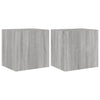 Harmaa tv-seinäkaapit led-valoilla Genutu 40,5x35x40cm (2 kpl sonoma)