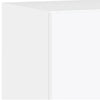 Weißer TV-Wandschrank Genutu 40,5x35x80cm (mit LED-Beleuchtung)