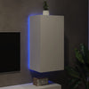 Weißer TV-Wandschrank Genutu 40,5x35x80cm (mit LED-Beleuchtung)
