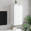 Weißer TV-Wandschrank Genutu 40,5x35x80cm (mit LED-Beleuchtung)
