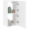 Weißer TV-Wandschrank Genutu 40,5x35x80cm (mit LED-Beleuchtung)