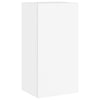 Weißer TV-Wandschrank Genutu 40,5x35x80cm (mit LED-Beleuchtung)