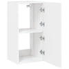 Weißer TV-Wandschrank Genutu 40,5x35x80cm (mit LED-Beleuchtung)