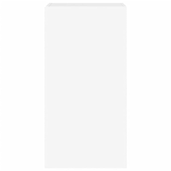 Weißer TV-Wandschrank Genutu 40,5x35x80cm (mit LED-Beleuchtung)