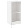 Weißer TV-Wandschrank Genutu 40,5x35x80cm (mit LED-Beleuchtung)