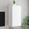 Weißer TV-Wandschrank Genutu 40,5x35x80cm (mit LED-Beleuchtung)
