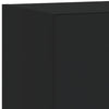 Musta tv-seinäkaappi Genutu 40,5x35x80cm (led-valoilla)