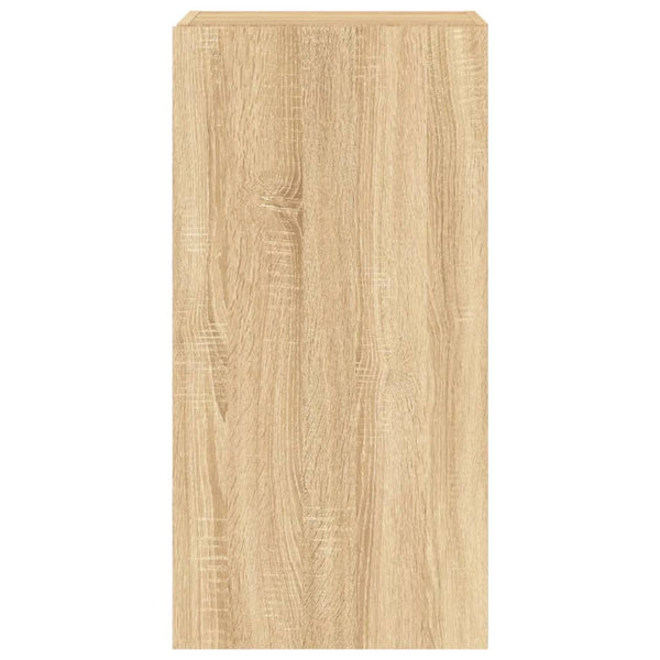 Sonoma-tammi tv-seinäkaappi Genutu 40,5x35x80cm (led-valoilla)