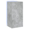 Betoninharmaa tv-seinäkaappi Genutu 40,5x35x80cm (led-valoilla)