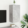 Betoninharmaa tv-seinäkaappi Genutu 40,5x35x80cm (led-valoilla)