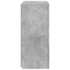 Betoninharmaa tv-seinäkaappi Genutu 40,5x35x80cm (led-valoilla)