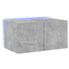 Betoninharmaa tv-seinäkaappi Genutu 60x35x31cm (led-valoilla)