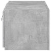 Betoninharmaa tv-seinäkaappi Genutu 60x35x31cm (led-valoilla)