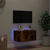 Savutammi tv-seinäkaappi Genutu 60x35x31cm (led-valoilla)