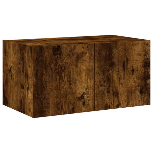 Savutammi tv-seinäkaappi Genutu 60x35x31cm (led-valoilla)