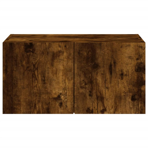 Savutammi tv-seinäkaappi Genutu 60x35x31cm (led-valoilla)