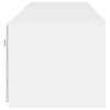 Valkoinen tv-seinäkaapit led-valoilla Genutu 80x35x31cm (2 kpl)