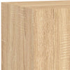 Sonoma-tammi tv-seinäkaappi Genutu 80x35x31cm (led-valoilla)
