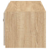 Sonoma-tammi tv-seinäkaappi Genutu 80x35x31cm (led-valoilla)