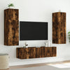 Savutammi tv-seinäkaappi Genutu 80x35x31cm (led-valoilla)