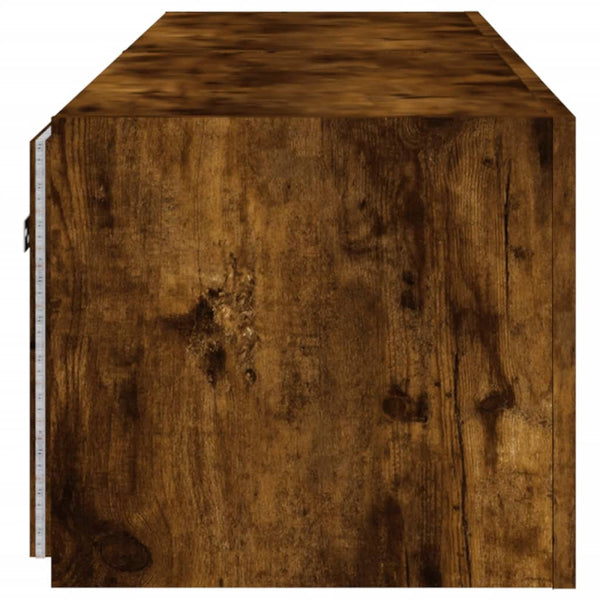 Savutammi tv-seinäkaapit Genutu 80x35x31cm (led-valoilla 2 kpl)