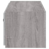 Harmaa tv-seinäkaappi Genutu 80x35x31cm (led-valoilla sonoma)