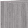 Harmaa tv-seinäkaapit led-valoilla Genutu 80x35x31cm (2 kpl sonoma)