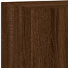 TV-Wandschrank Genutu aus brauner Eiche 80x35x31cm (mit LED-Beleuchtung)