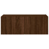 TV-Wandschrank Genutu aus brauner Eiche 80x35x31cm (mit LED-Beleuchtung)