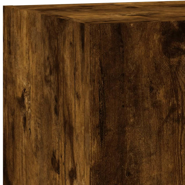 Savutammi tv-seinäkaappi Genutu 100x35x31cm (led-valoilla)