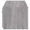 Harmaa tv-seinäkaappi Genutu 100x35x31cm (led-valoilla sonoma)