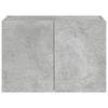 Betongrauer TV-Wandschrank Genutu 60x35x41cm (mit LED-Beleuchtung)